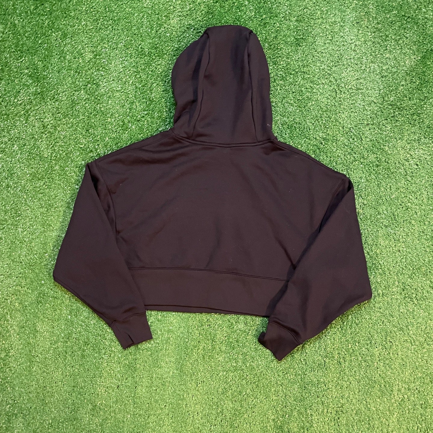 Nike Black & White Cropped Hoodie