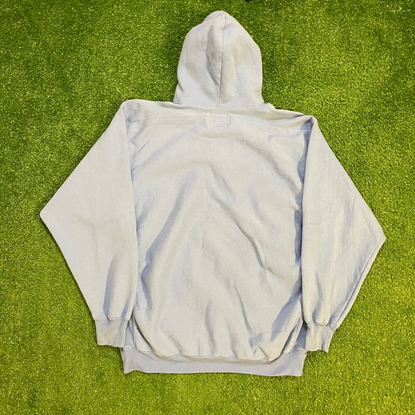 Carolina Graphic Blue Vintage Hoodie w/ Embroidered Logo