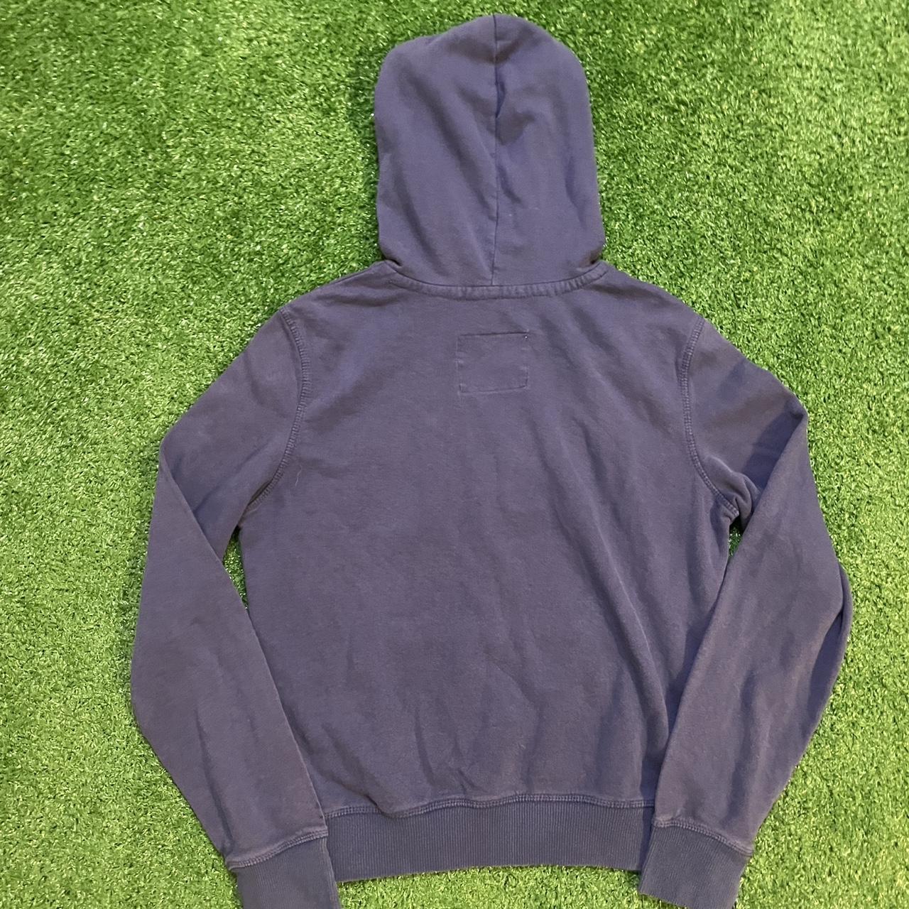 Vintage Navy Blue Distressed Aeropostale Hoodie w/ Embroidered Logo