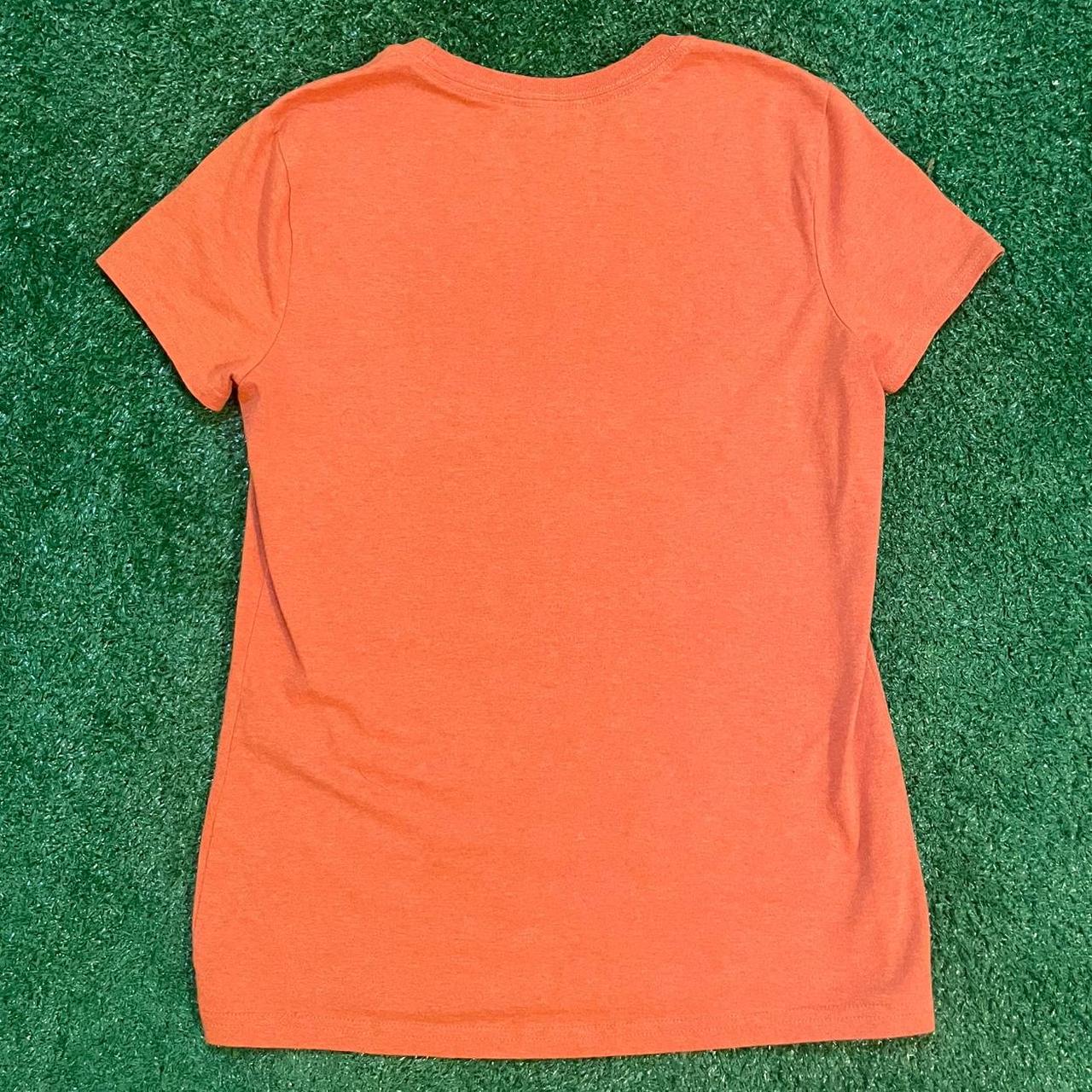 Vintage Harley Davidson Orange and Black Women's T-shirt