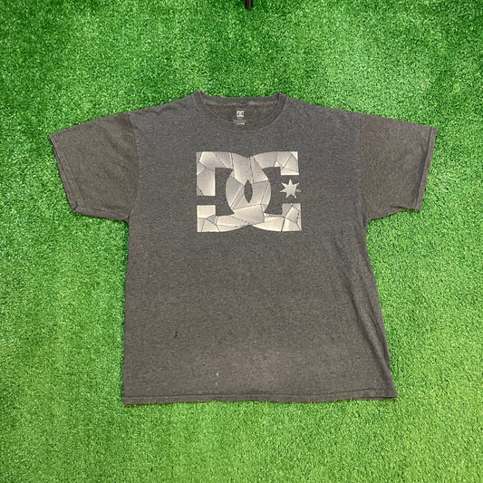 Grey DC Vintage Graphic Skateboarding Tee