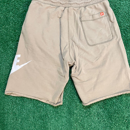 Tan Nike Shorts w/ White Accents