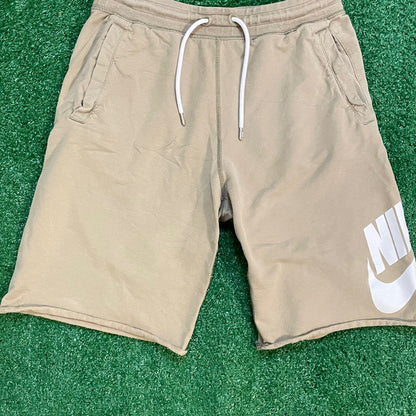 Tan Nike Shorts w/ White Accents
