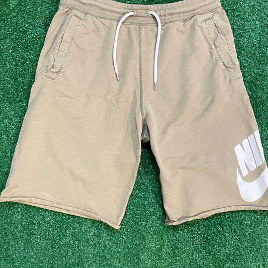Tan Nike Shorts w/ White Accents