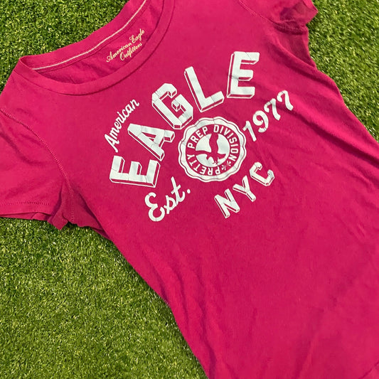 Pink American Eagle Vintage Graphic Tee