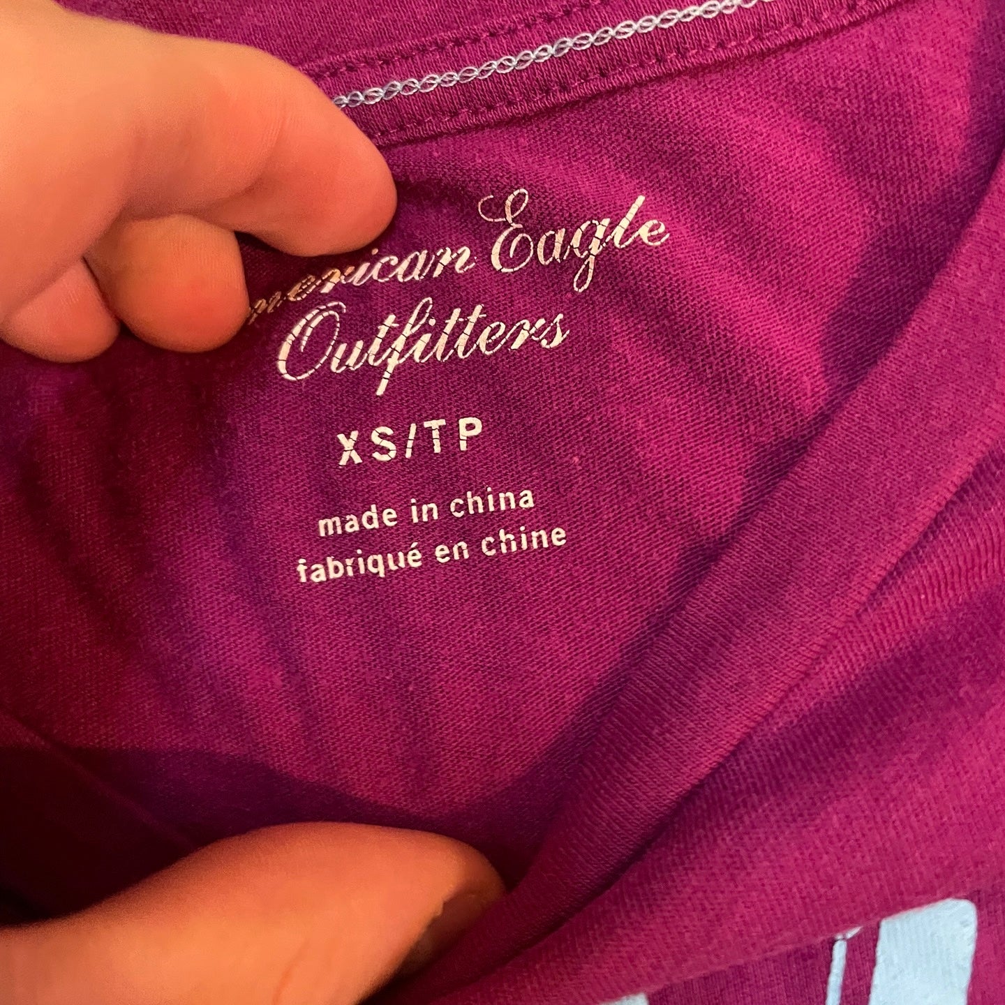 Pink American Eagle Vintage Graphic Tee