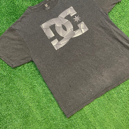 Grey DC Vintage Graphic Skateboarding Tee