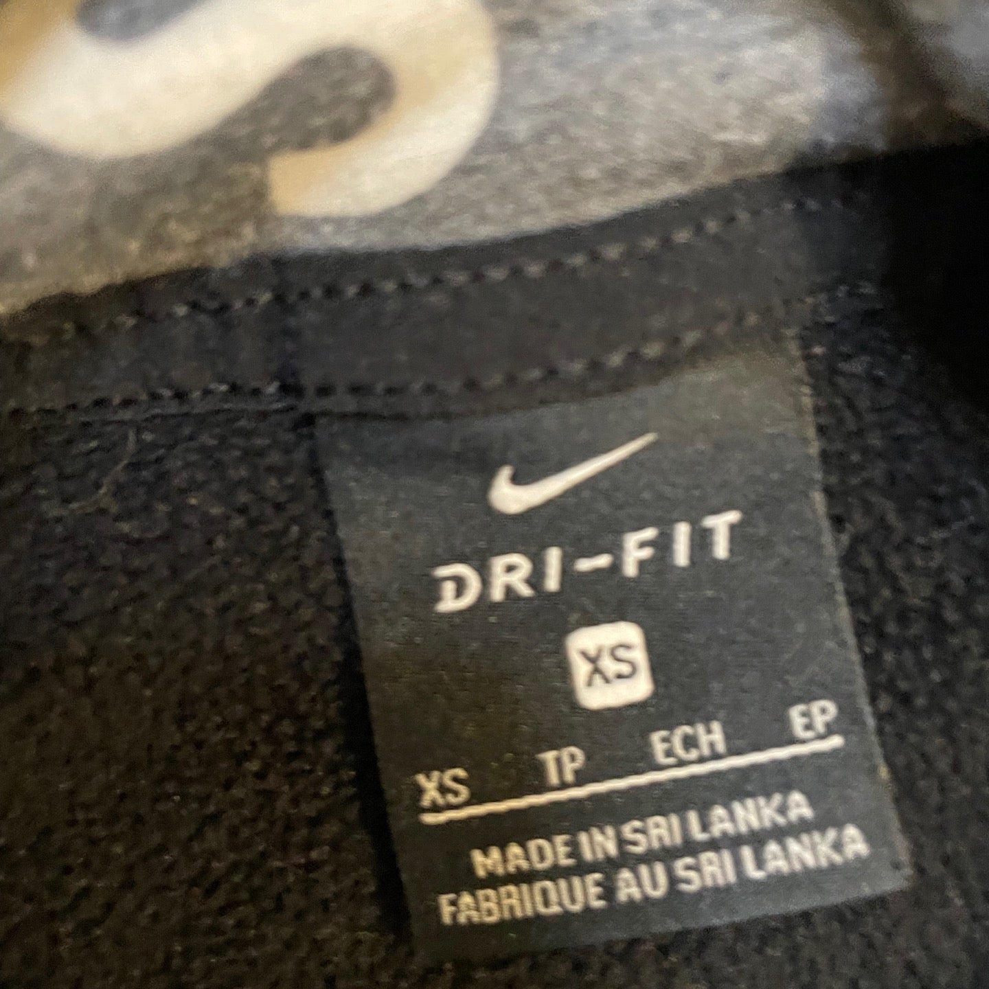 Nike Black & White Cropped Hoodie