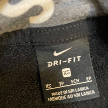 Nike Black & White Cropped Hoodie