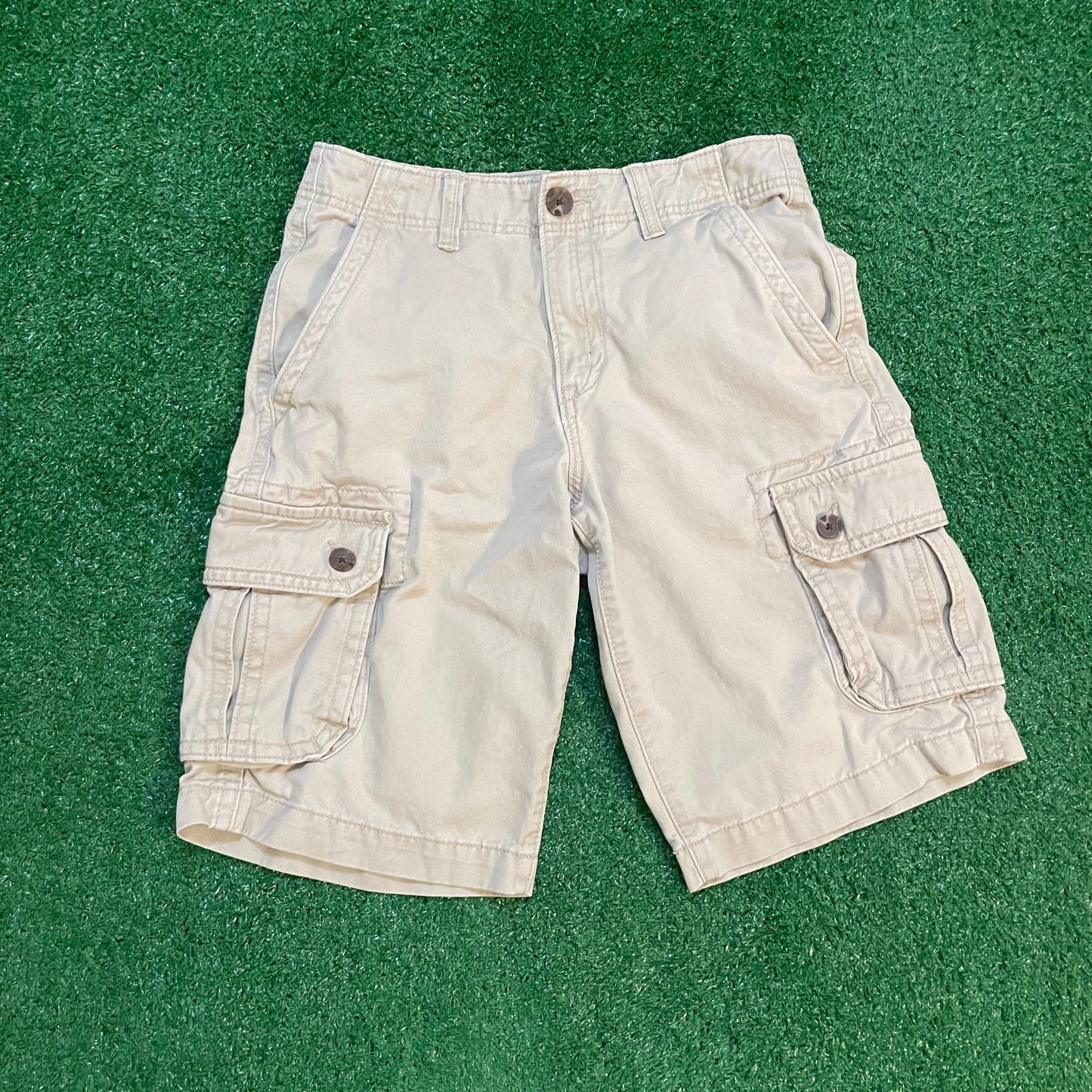 Tan Cargo Shorts w/ Pockets - Size 29w