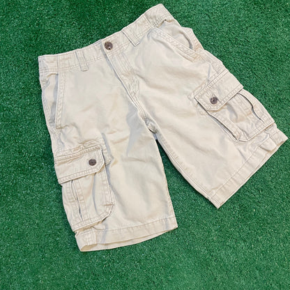Tan Cargo Shorts w/ Pockets - Size 29w