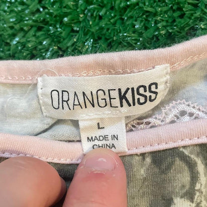 Camo and Pink Y2k Tank Top - Fits like size M