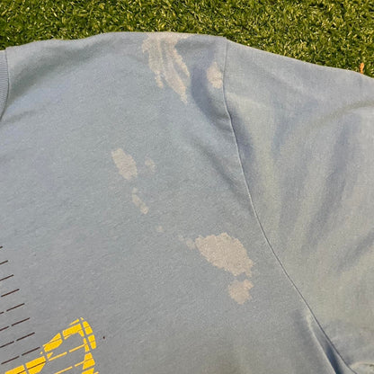 Vintage Fox Racing Blue Graphic Cotton Tee