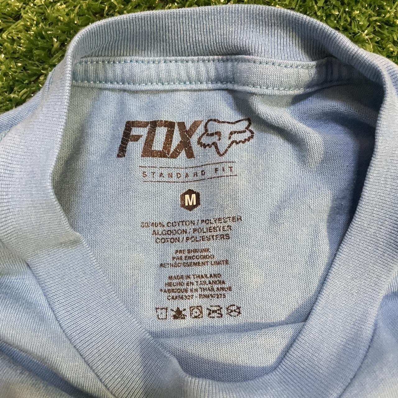 Vintage Fox Racing Blue Graphic Cotton Tee