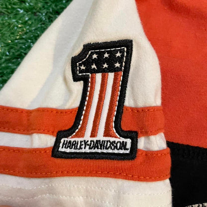 Vintage Harley Davidson Graphic Tee w/ Patches