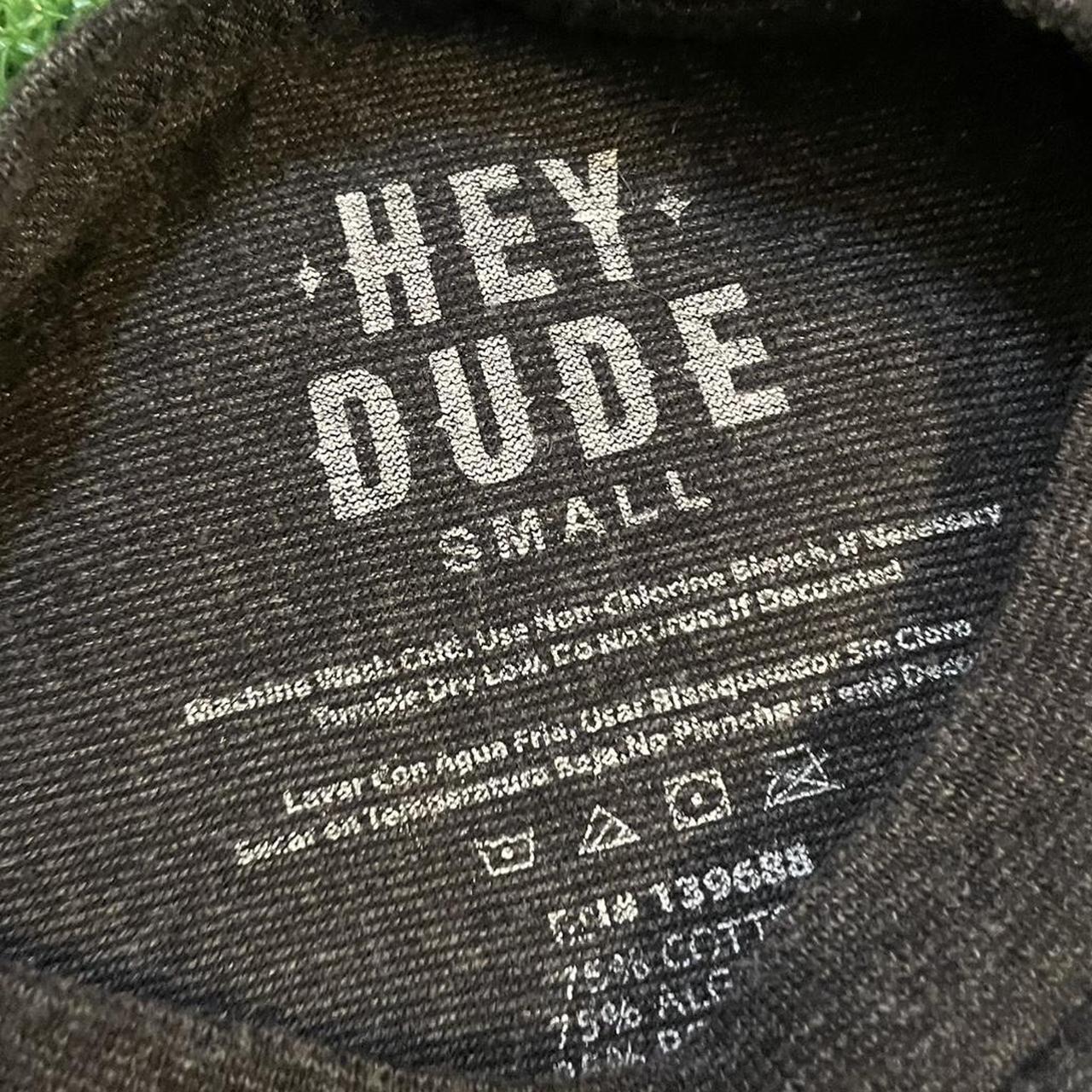 Dark Grey Hey Dude Graphic Donut Tee