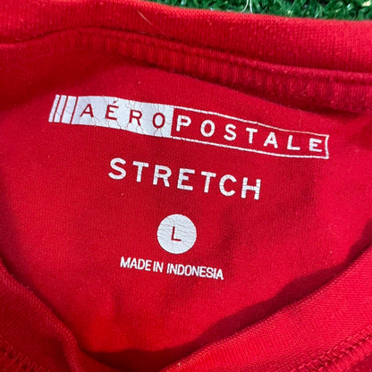 Red Aeropostale Vintage NYC 87 Graphic Streetwear T-shirt