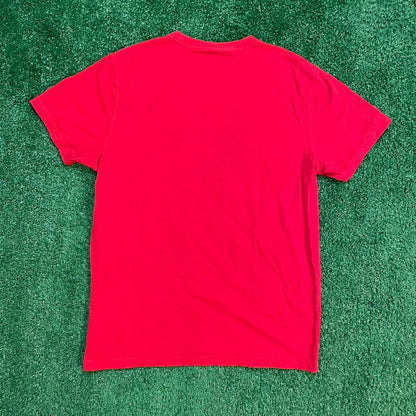 Red Aeropostale Vintage NYC 87 Graphic Streetwear T-shirt