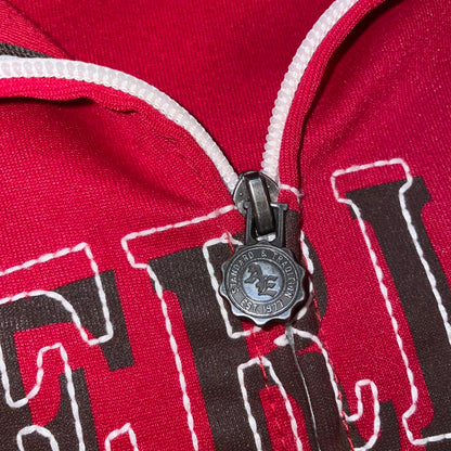Vintage Red American Eagle Graphic Track Zip-Up Jacket