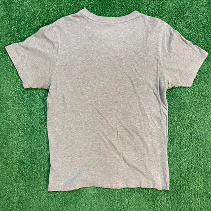 Grey and Red Vintage Aeropostale 1987 Graphic Tee