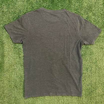 Green and Blue Aeropostale Jersey Number Graphic Tee