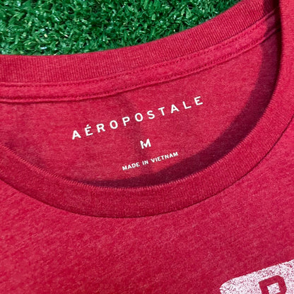 Red and Blue Aeropostale Graphic T-shirt