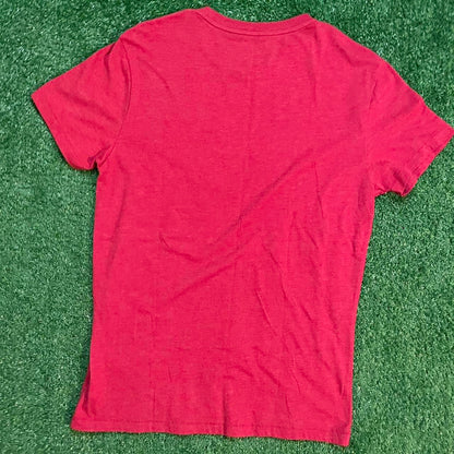 Red and Blue Aeropostale Graphic T-shirt