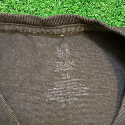 Black and Yellow Vintage Pittsburgh Steelers Cotton T-shirt