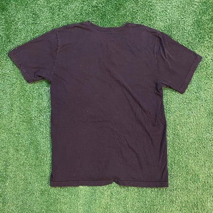 Vintage Black and Orange Graphic Nike Miami Marlins Baseball Tee