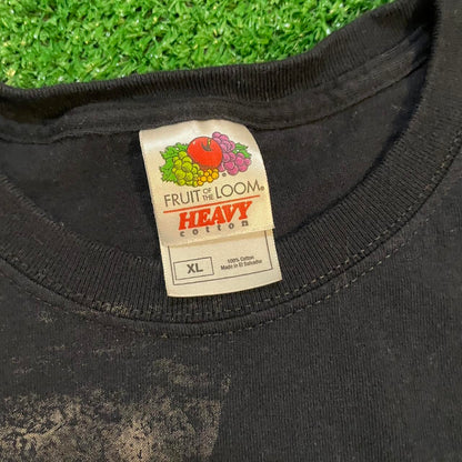 Black Vintage Style Motorcycle Biker Tee