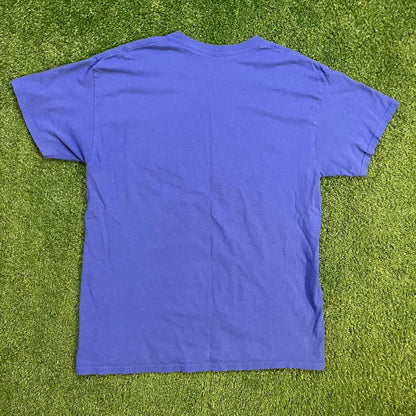 Blue Graphic Van Halen Racing Tee w/ Yellow Accents Racing Tee