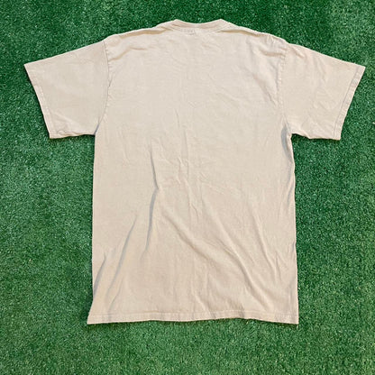 Tan and Grey Green Graphic San Francisco Vintage California T-shirt