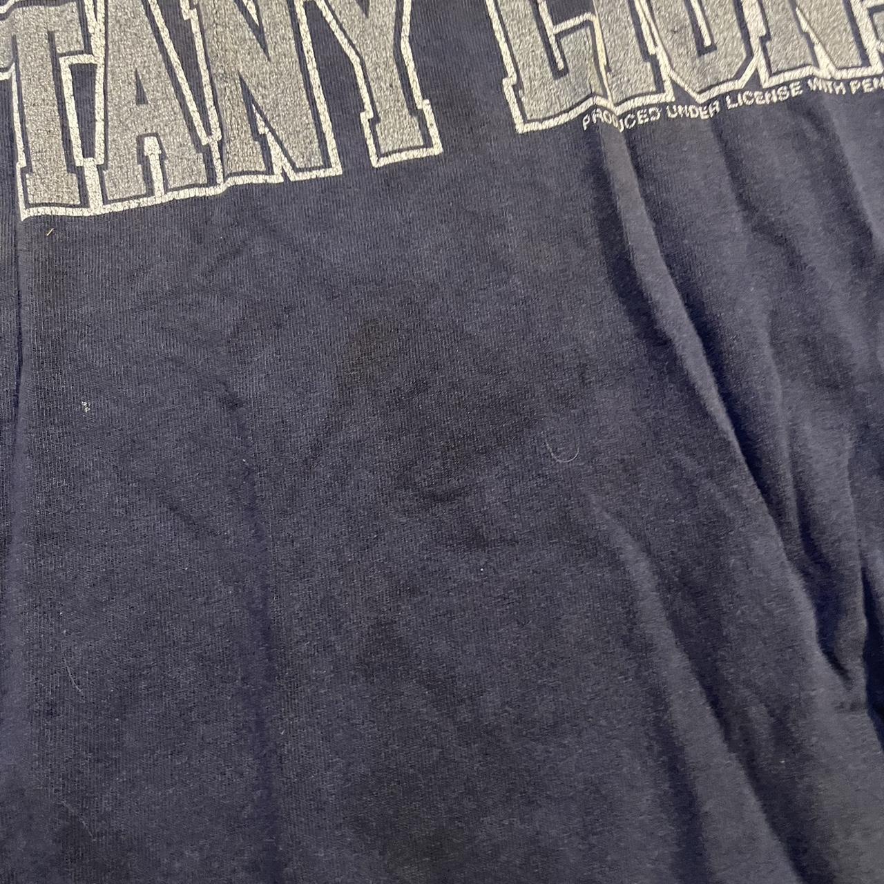Dark Navy Blue and Grey Vintage Penn State Nittany Lions Graphic Tee