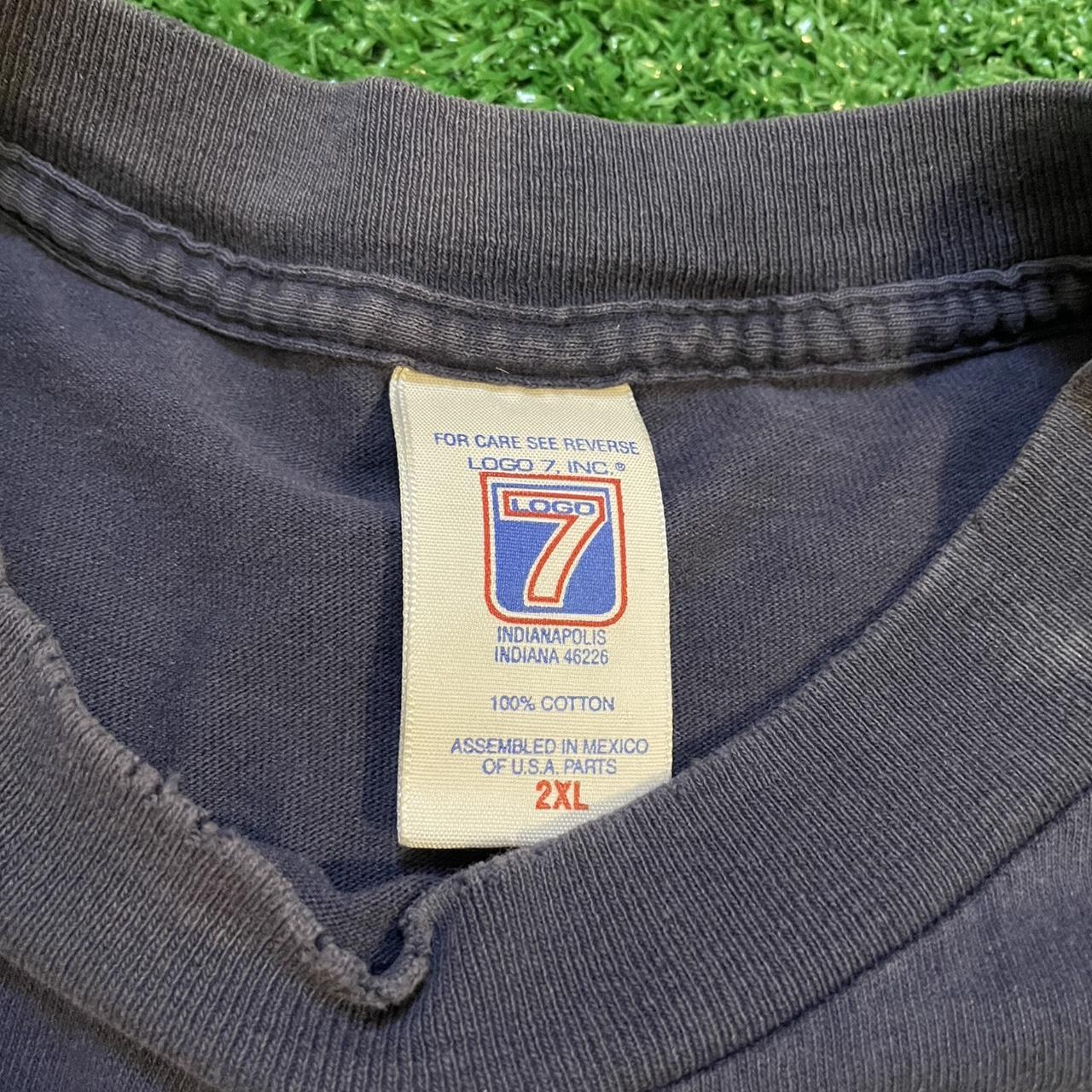 Dark Navy Blue and Grey Vintage Penn State Nittany Lions Graphic Tee