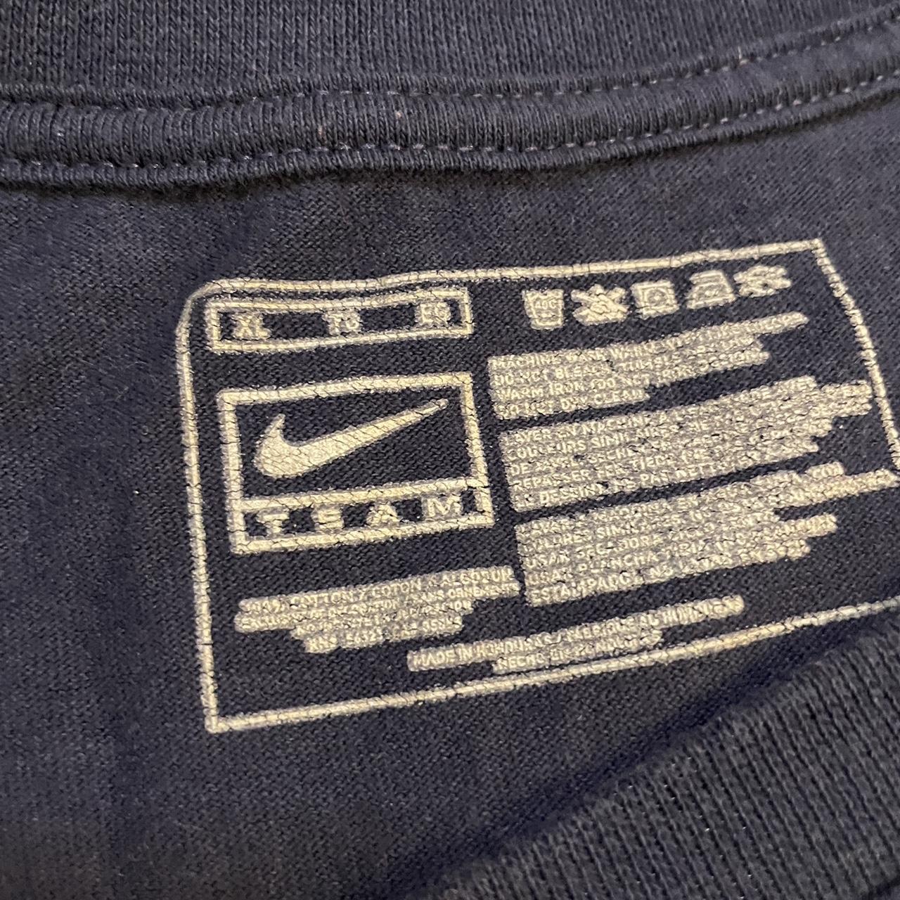 Navy Vintage Nike West Virginia Mountaineers Graphic Football T-shirt