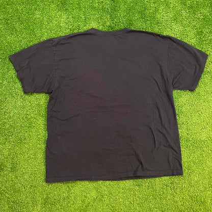 Navy Vintage Nike West Virginia Mountaineers Graphic Football T-shirt