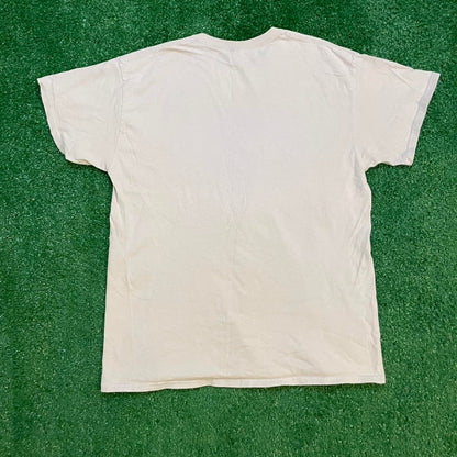 Blue and White Vintage Duke Blue Devils Graphic Streetwear Tee