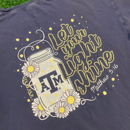 Vintage Texas A&M University Graphic Tee With Flowers