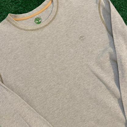 Tan Minimalistic Timberland Long Sleeve Shirt