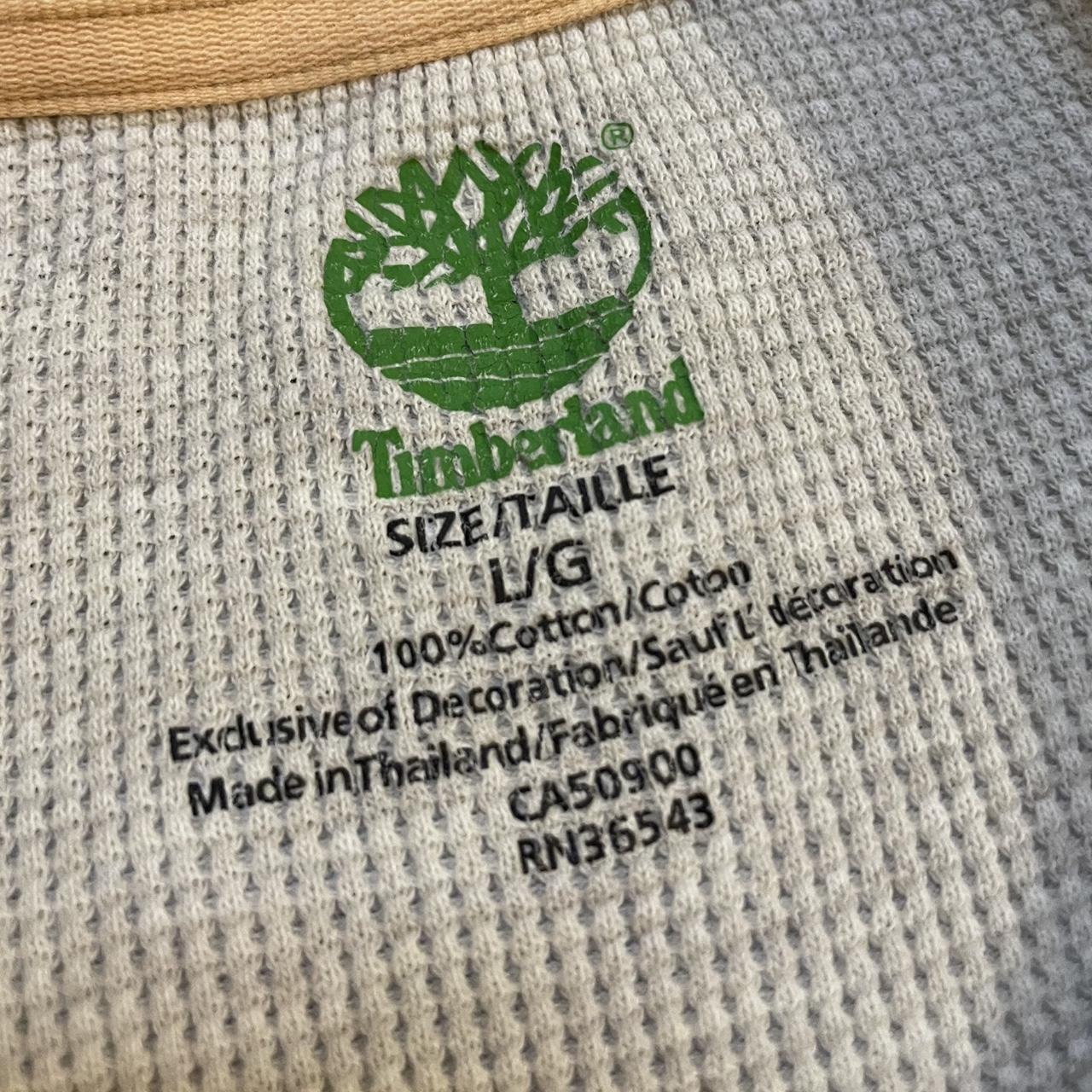 Tan Minimalistic Timberland Long Sleeve Shirt