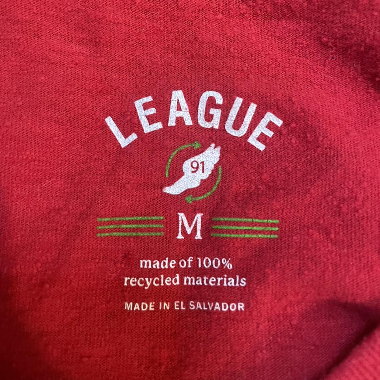 Vintage Boston University Tight Graphic Tee in Red and White