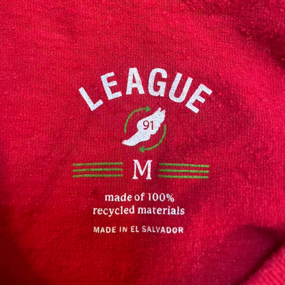 Vintage Boston University Tight Graphic Tee in Red and White