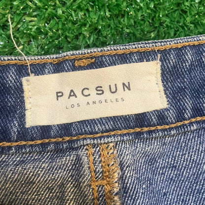 PacSun Y2K High Rise Distressed Denim Shorts