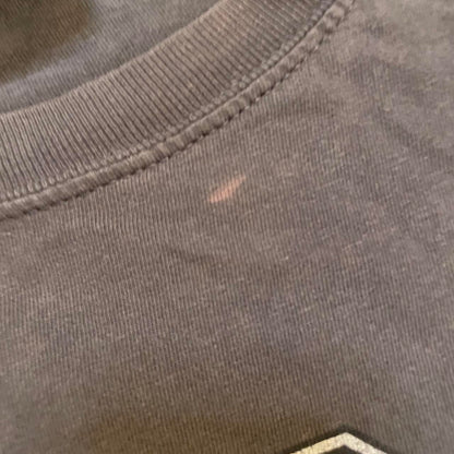 Black AC/DC Back in Black Acid Washed Black Cropped Tee - Cropped to a size L length