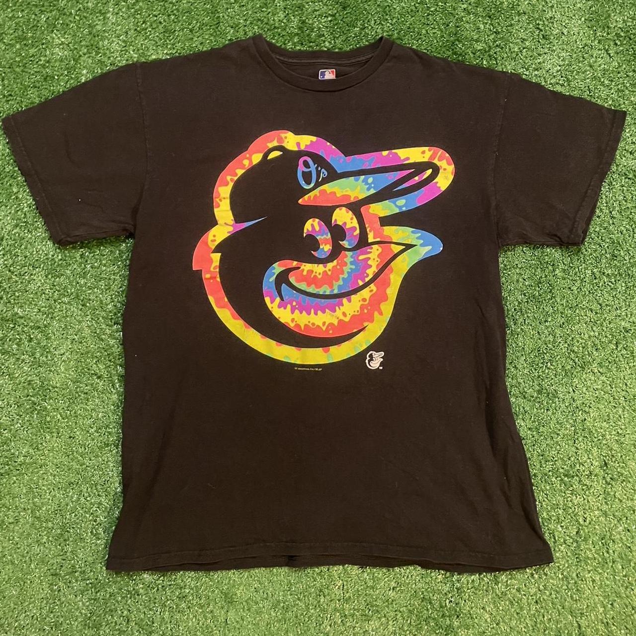 Baltimore Orioles Multicolored Graphic Tie Dye Tee