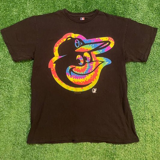 Baltimore Orioles Multicolored Graphic Tie Dye Tee