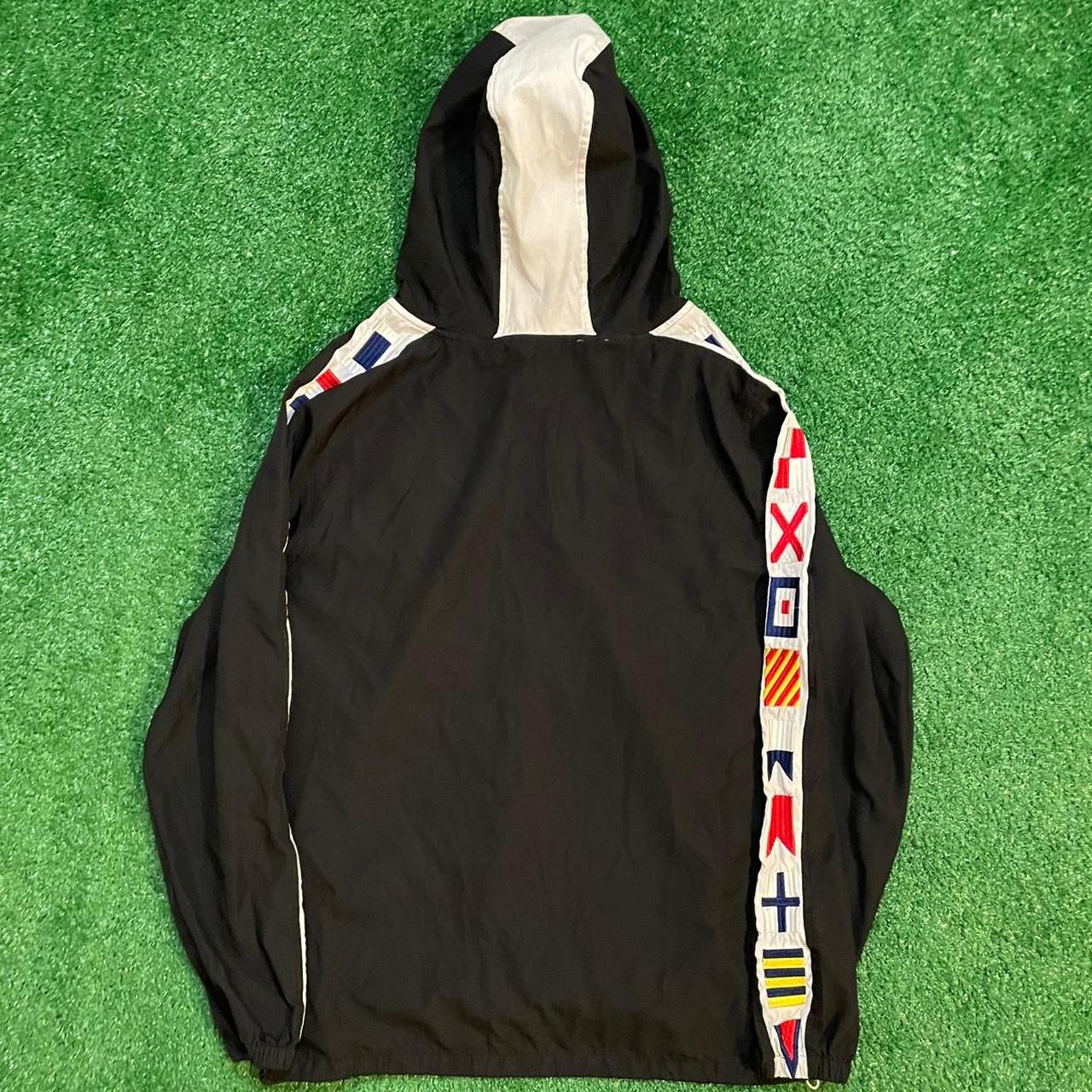 Graphic Black and White Vintage Yacht Club Windbreaker Jacket