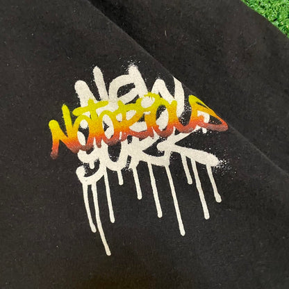 Black Graphic Notorious New York City Graffiti Hoodie