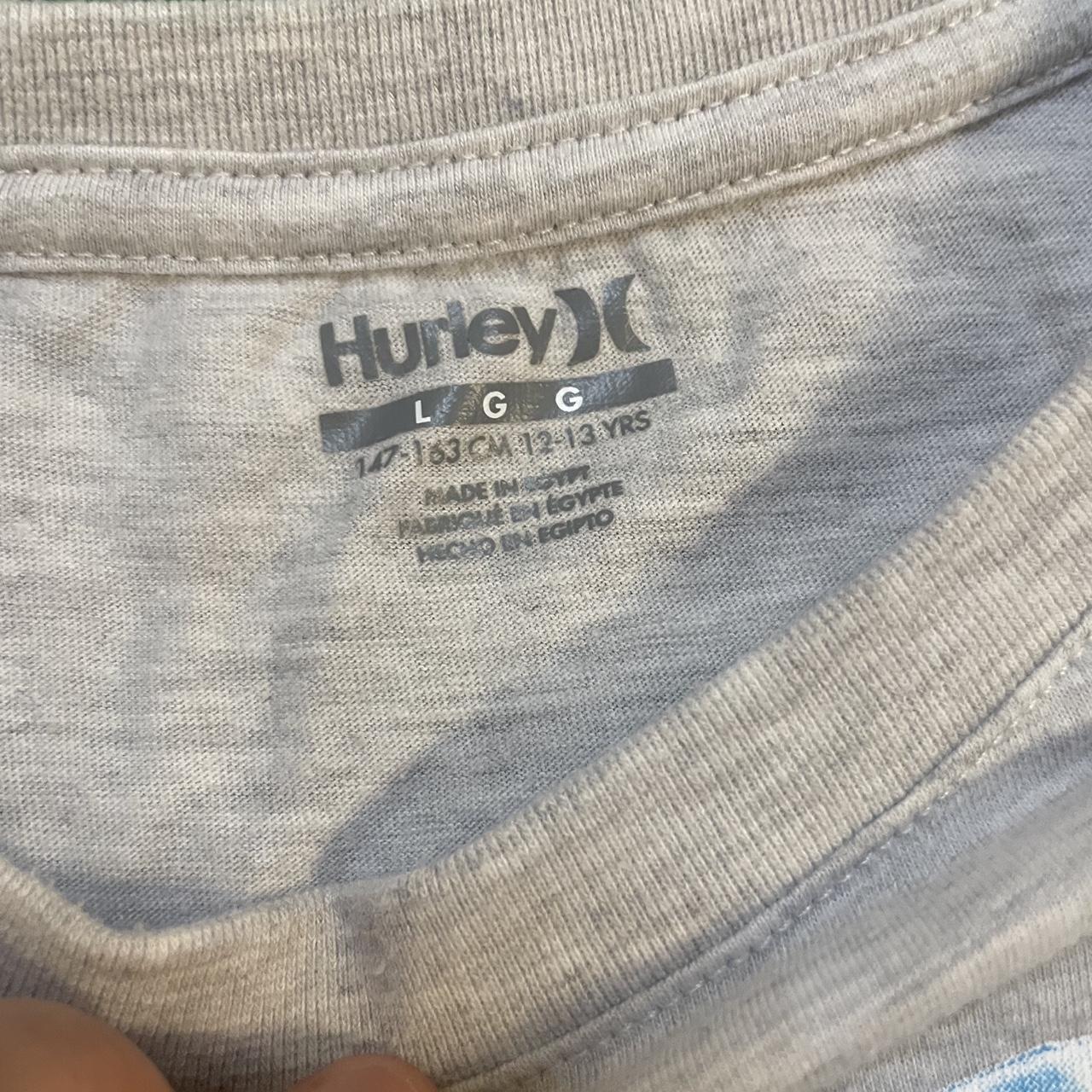 Vintage Hurley Blue and Grey Ice Graphic Tee
