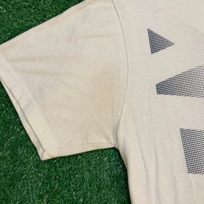 Fox Racing White and Grey Graphic Vintage T-shirt